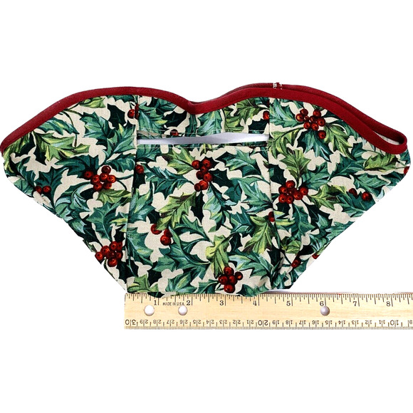 Longaberger Christmas Traditions Basket AMERICAN HOLLY LINER Only #20044813 Bag - Picture 3 of 5